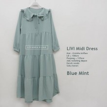 LIVI-022 LIVI Midi Dress Crinkle Airflow